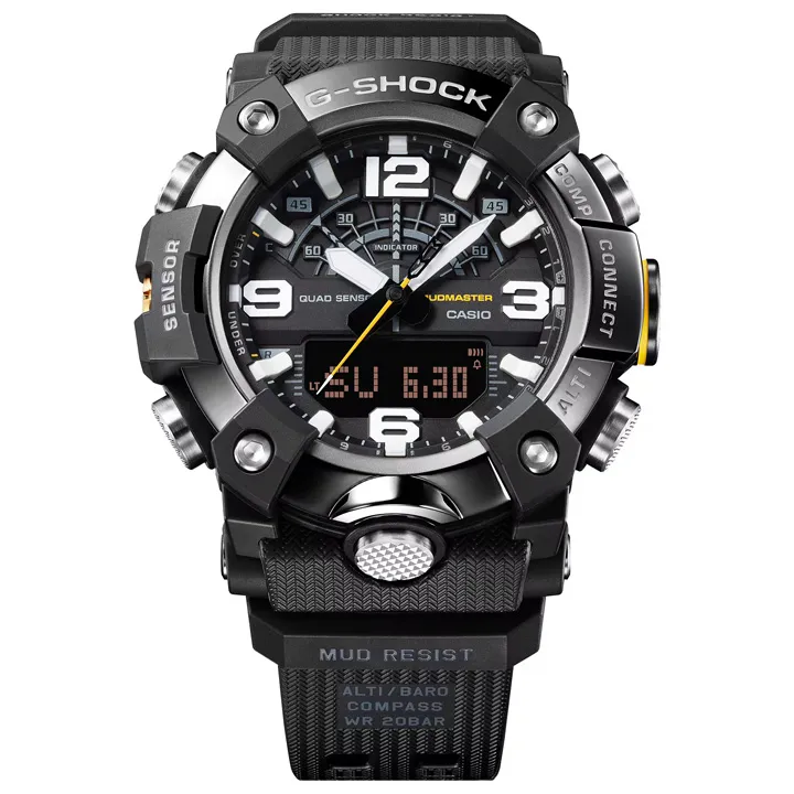 Casio G-SHOCK Mudmaster GG-B100XM เพิ่ม 2 รุ่นใหม่บนความแกร่ง นาฬิกา Casio G-SHOCK Mudmaster GG-B100XM-1AJF กรอบสีเงิน