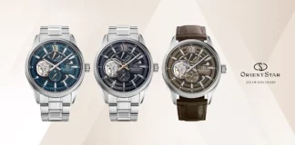 ภาพรวมนาฬิกา Orient Star Modern Skeleton ปี 2025 ทั้ง 6 สี