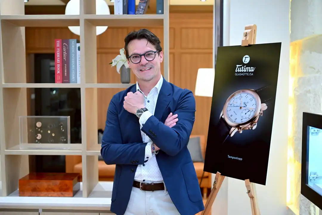PRÉCIEUX Thailand เปิดตัวนาฬิการะดับสูง Tutima Glashütte จากเยอรมนี คุณรวิศ เหตานุรักษ์ และ Mr. Karlo J. Burgmayer ในงานเปิดตัว Tutima Thailand