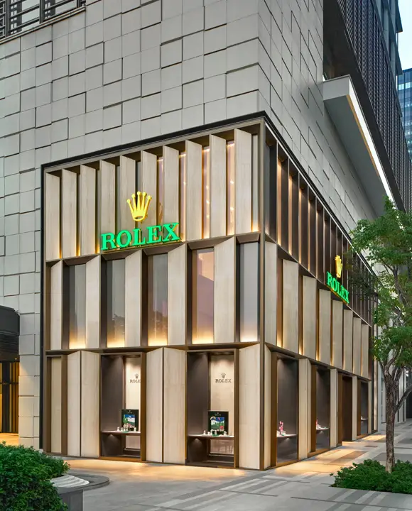 บูติก Rolex แบบดูเพล็กซ์ที่ One Bangkok โดย Cortina Watch สถาปัตยกรรมหรูหรา