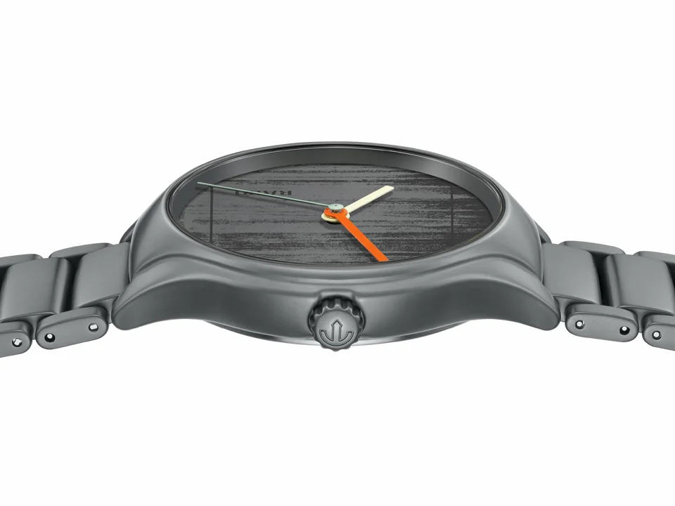 Rado x Les Couleurs Le Corbusier รวมโลกแห่งสีสันและสถาปัตย์ลงบนเรือนเวลา นาฬิกา Rado x Les Couleurs Le Corbusier สีเทาเข้ม รุ่น Ref. R27048162