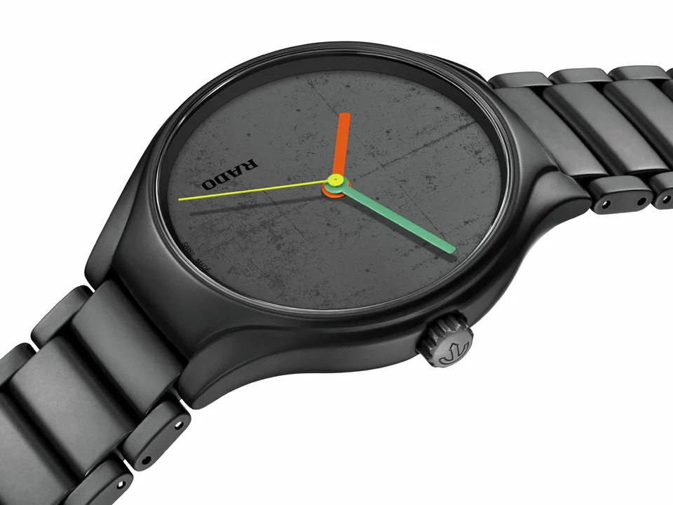 Rado x Les Couleurs Le Corbusier รวมโลกแห่งสีสันและสถาปัตย์ลงบนเรือนเวลา นาฬิกา Rado x Les Couleurs Le Corbusier สีดำงาช้าง รุ่น Ref. R27111162