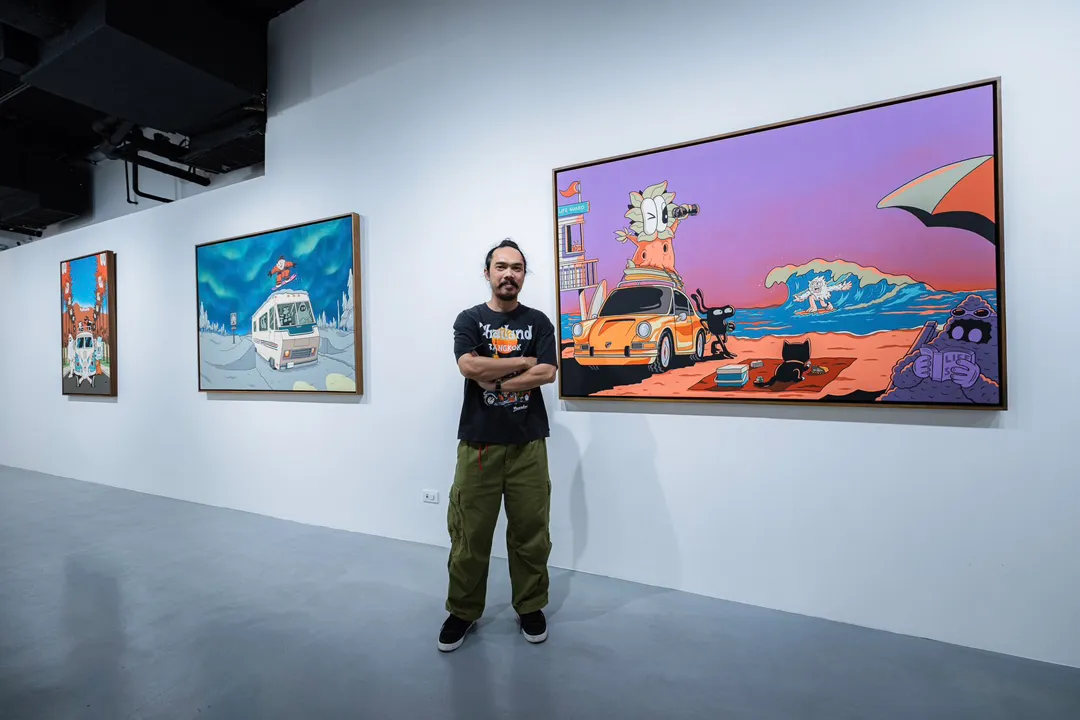 Seiko 5 Sports x POORBOY Limited Edition SRPM17K ดีไซน์หน้าปัดรูป POORBOY คาแรกเตอร์โดย ต้น เกษมวิทย์