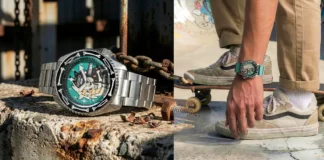 Seiko 5 Sports x POORBOY Limited Edition SRPM17K พร้อมสายสเตนเลสและสายนาโต้