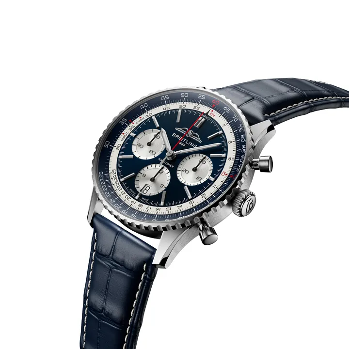 Breitling Navitimer B01 Chronograph 43 Tribute To Concorde ฉลอง 50 ปีจุดเริ่มต้นของเครื่องบินเหนือเสียง Breitling Navitimer B01 Chronograph 43 Tribute Breitling Navitimer B01 Chronograph 43 Tribute,Breitling Concorde 50th Anniversary,นาฬิกา Breitling รุ่นพิเศษ