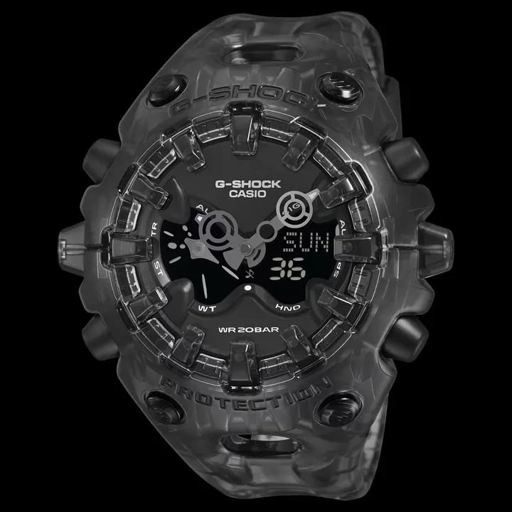 Casio G-SHOCK GA-V01SKE สุดล้ำด้วยตัวเรือนโปร่งใส รูปนาฬิกา G-SHOCK GA-V01SKE-8A สีดำโปร่งใส