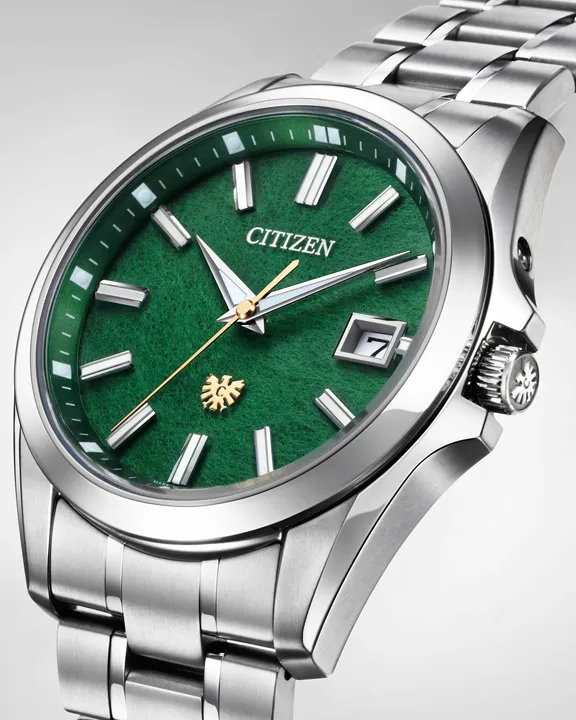 The Citizen Chitose Midori Green AQ4091-56W อีกความงามหน้าปัดกระดาษญี่ปุ่น นาฬิกา The Citizen Chitose Midori Green AQ4091-56W หน้าปัดกระดาษวอชิสีเขียว