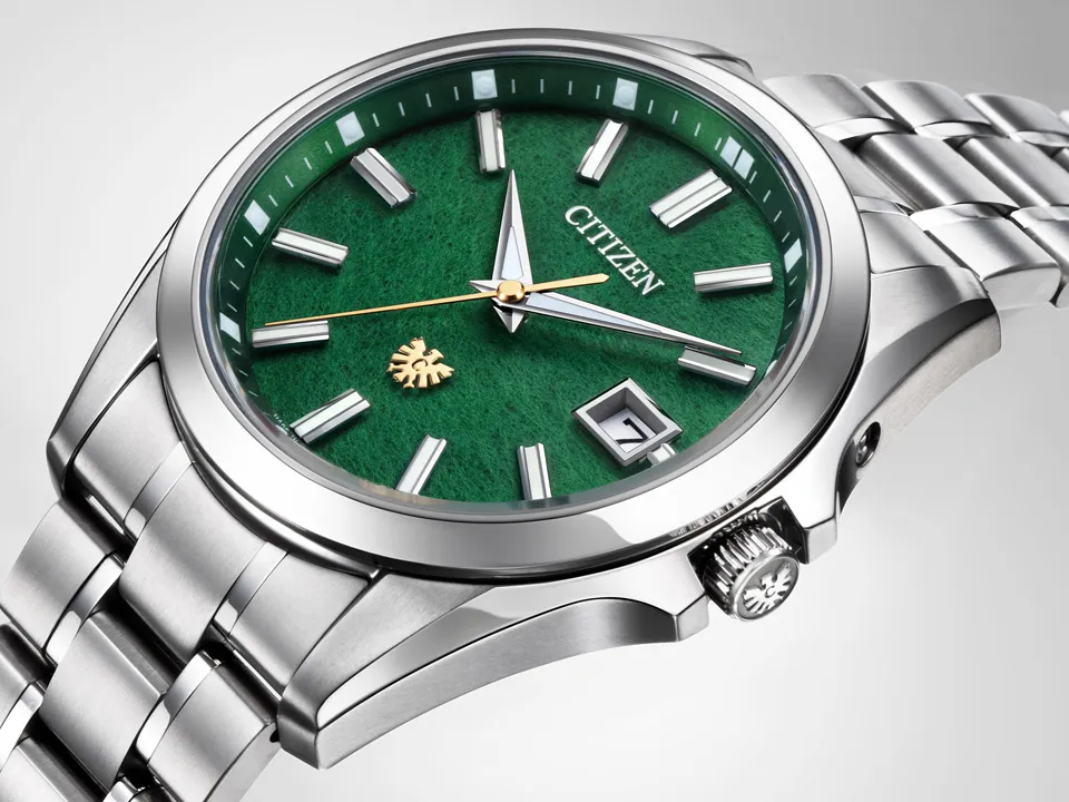 The Citizen Chitose Midori Green AQ4091-56W อีกความงามหน้าปัดกระดาษญี่ปุ่น นาฬิกา The Citizen Chitose Midori Green AQ4091-56W หน้าปัดกระดาษวอชิสีเขียว