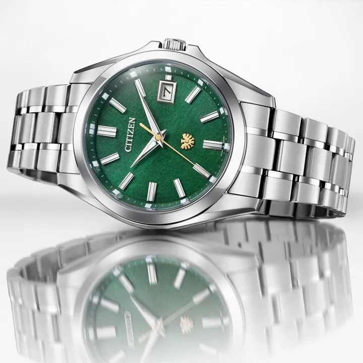 The Citizen Chitose Midori Green AQ4091-56W อีกความงามหน้าปัดกระดาษญี่ปุ่น นาฬิกา The Citizen Chitose Midori Green AQ4091-56W หน้าปัดกระดาษวอชิสีเขียว