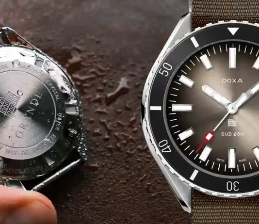 นาฬิกา Doxa SUB 200 Grande Roma หน้าปัดสีน้ำตาลไล่เฉด