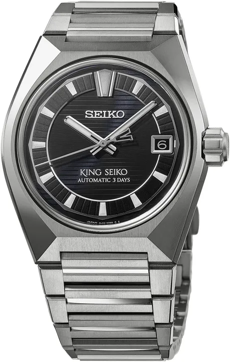 Seiko King Seiko Vanac Titanium เบาสบายบนเส้นขอบฟ้าแห่ง Tokyo นาฬิกา Seiko King Seiko Vanac Titanium หน้าปัดสีดำ HKF003 และ ดีไซน์หน้าปัด Tokyo Horizon ของ King Seiko Vanac รุ่นใหม่