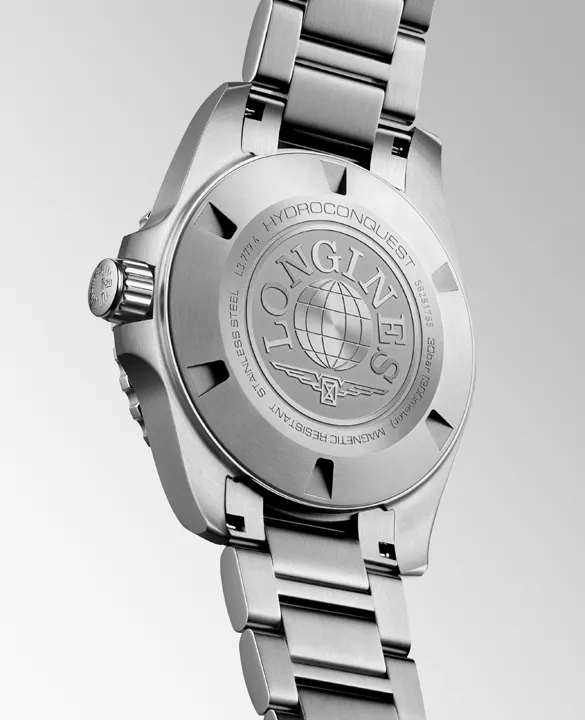นาฬิกา Longines HydroConquest 2026 หน้าปัด Iced Blue และสาย Milanese Steel