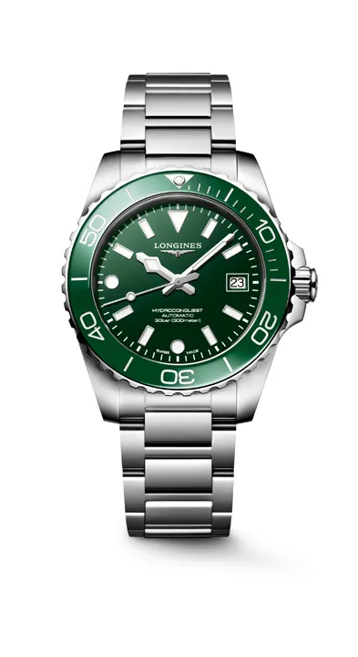 นาฬิกา Longines HydroConquest 2026 หน้าปัด Iced Blue และสาย Milanese Steel