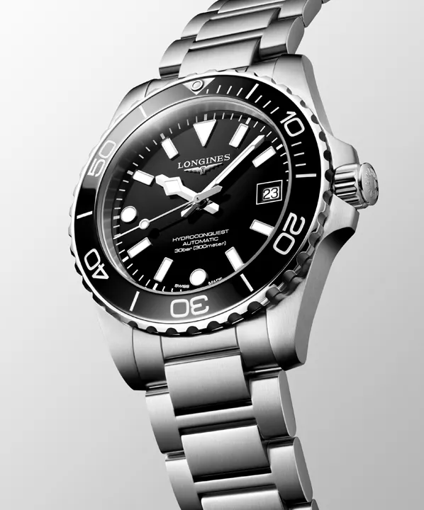 นาฬิกา Longines HydroConquest 2026 หน้าปัด Iced Blue และสาย Milanese Steel