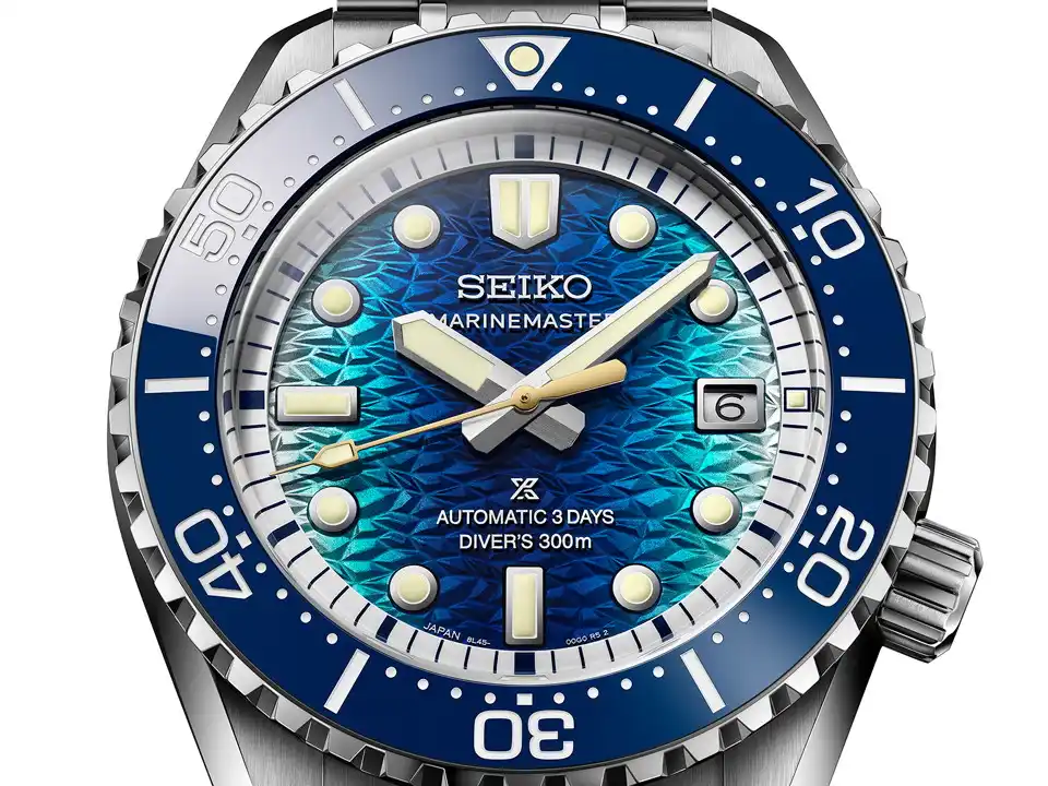 Seiko Prospex Marinemaster 1968 Heritage Diver's Watch กลับมาอีกครั้งกับรุ่นพิเศษ Seiko x JAMSTEC Limited Edition HBF002 หน้าปัดลายน้ำแข็งสีน้ำเงิน