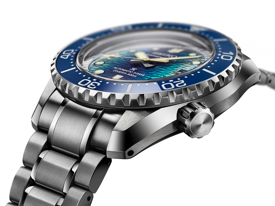 Seiko Prospex Marinemaster 1968 Heritage Diver's Watch กลับมาอีกครั้งกับรุ่นพิเศษ Seiko x JAMSTEC Limited Edition HBF002 หน้าปัดลายน้ำแข็งสีน้ำเงิน