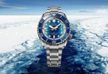 Seiko Prospex Marinemaster 1968 x JAMSTEC Limited Edition HBF002 หน้าปัดลายน้ำแข็งสีน้ำเงิน