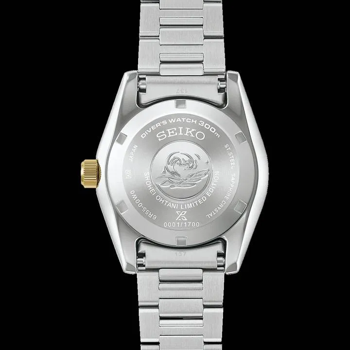 นาฬิกา Seiko Prospex Divers 1965 Shohei Ohtani 2026 รหัส SBDC222 และ SBDC224 ดีไซน์หน้าปัดสีแชมเปญและสีน้ำเงินม่วง
