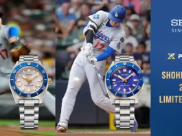นาฬิกา Seiko Prospex Divers 1965 Heritage Shohei Ohtani 2026 Limited Edition รหัส SBDC222 และ SBDC224 ดีไซน์หน้าปัดสีแชมเปญและสีน้ำเงินม่วง