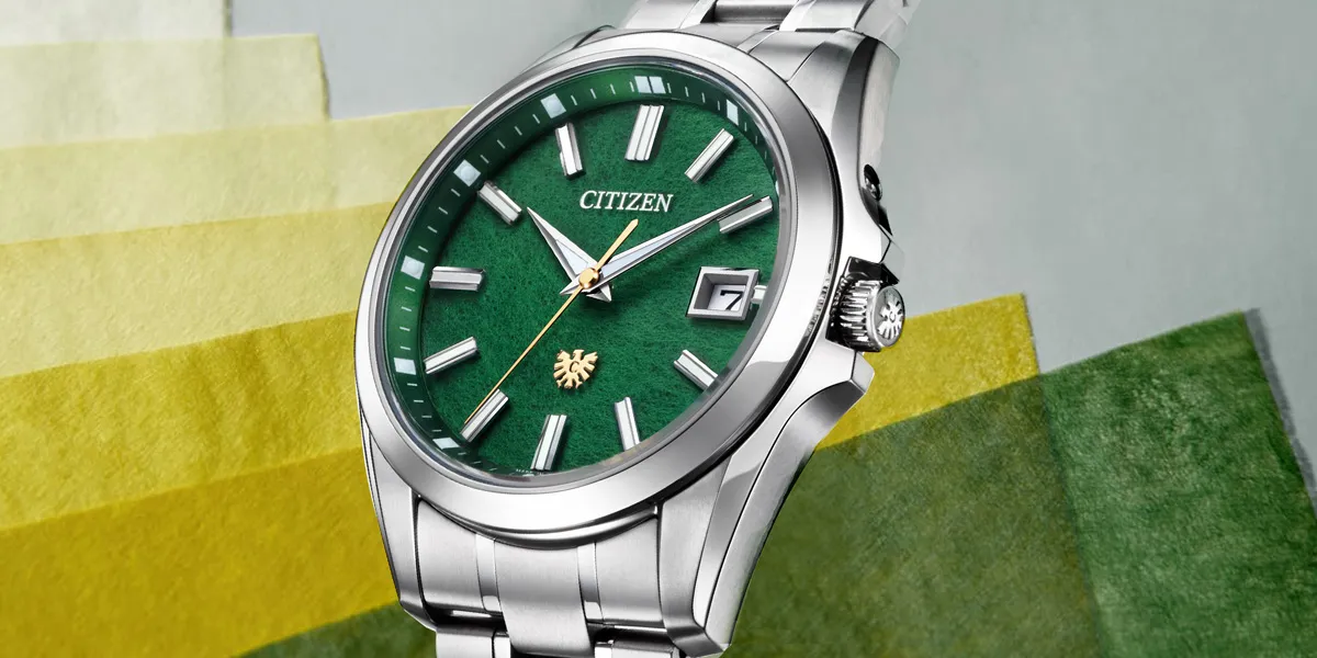 The Citizen Chitose Midori Green AQ4091-56W อีกความงามหน้าปัดกระดาษญี่ปุ่น นาฬิกา The Citizen Chitose Midori Green AQ4091-56W หน้าปัดกระดาษวอชิสีเขียว