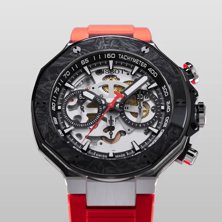 นาฬิกา Tissot T-Race MotoGP 2026 Automatic Chronograph หน้าปัด Skeleton