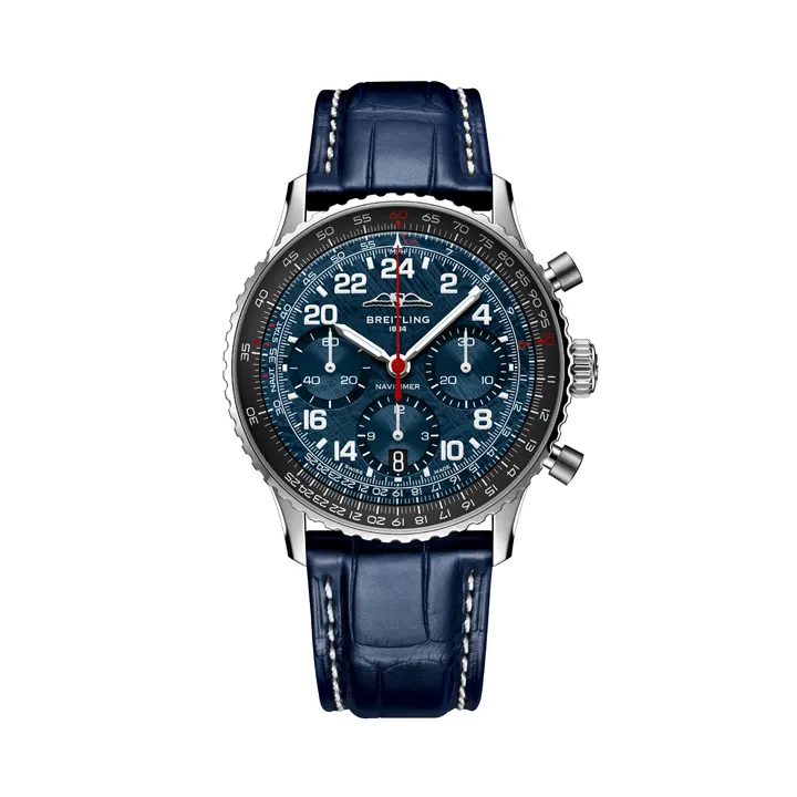 Breitling Navitimer B02 Cosmonaute Artemis II หน้าปัดอุกกาบาตสีน้ำเงิน
