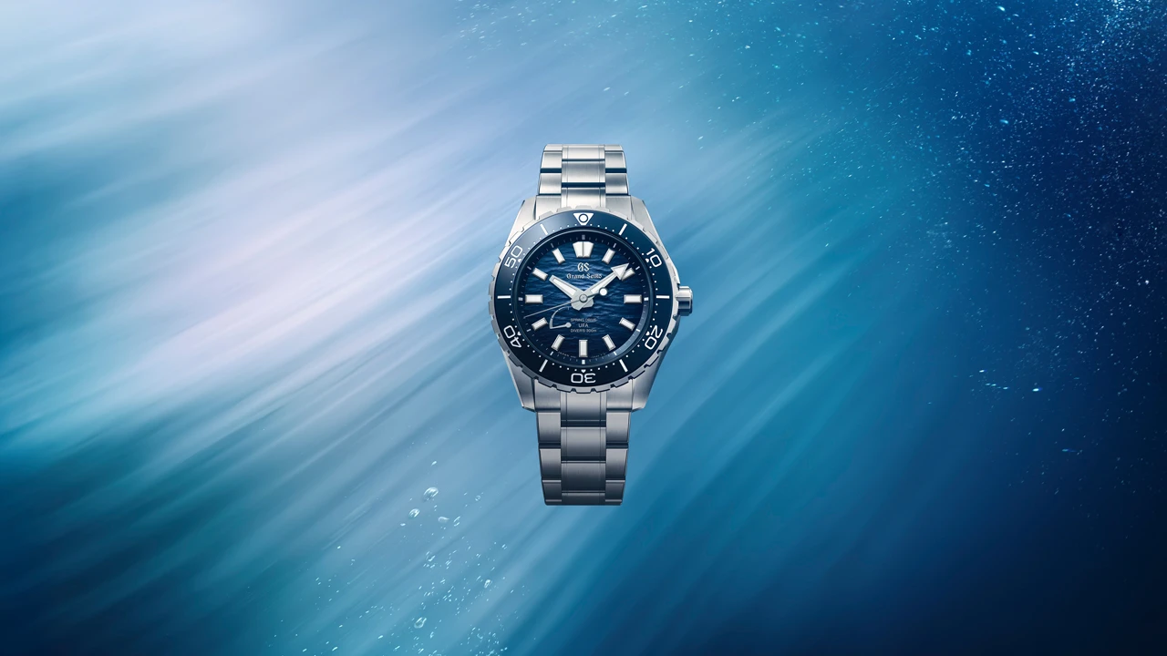 Grand Seiko Evolution 9 Collection Spring Drive SLBG023 หน้าปัดสีน้ำเงินลาย Ushio แรงบันดาลใจจากกระแสน้ำญี่ปุ่น