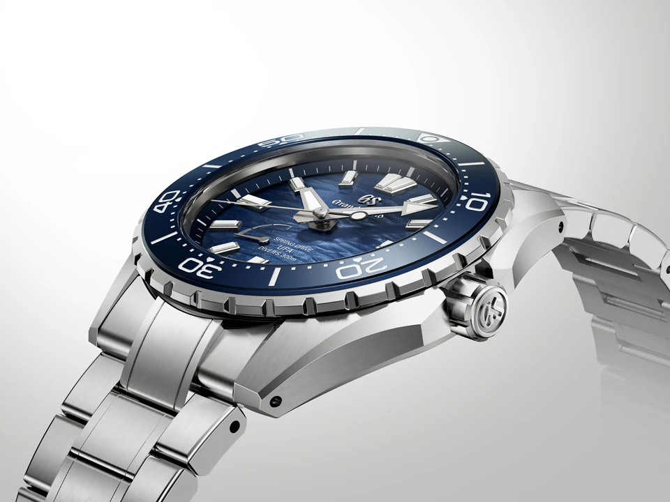 Grand Seiko Evolution 9 Collection Spring Drive SLBG023 หน้าปัดสีน้ำเงินลาย Ushio แรงบันดาลใจจากกระแสน้ำญี่ปุ่น