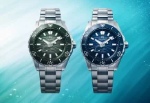 Grand Seiko Evolution 9 Collection Spring Drive SLBG023 หน้าปัดสีน้ำเงินลาย Ushio แรงบันดาลใจจากกระแสน้ำญี่ปุ่น
