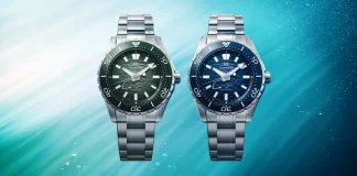 Grand Seiko Evolution 9 Collection Spring Drive SLBG023 หน้าปัดสีน้ำเงินลาย Ushio แรงบันดาลใจจากกระแสน้ำญี่ปุ่น