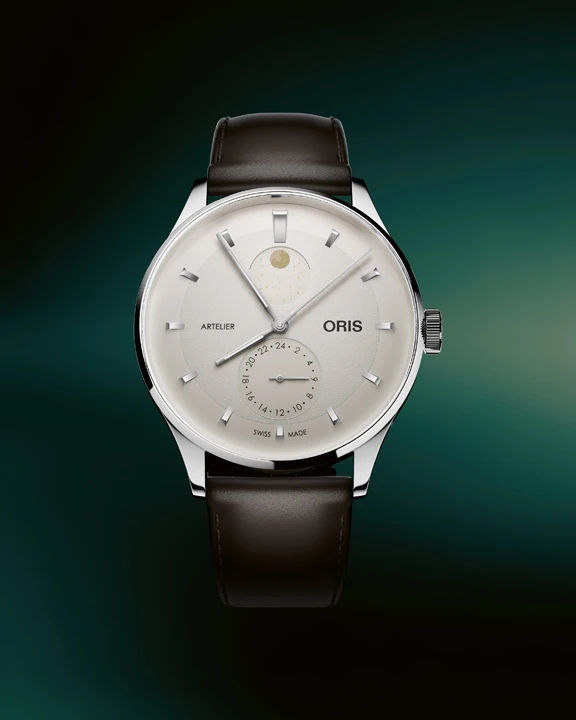 นาฬิกา Oris Artelier Complication 2026 หน้าปัดสี Ivory, Midnight Blue และ Chestnut พร้อมฟังก์ชันข้างขึ้นข้างแรม