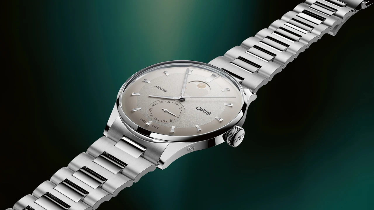 นาฬิกา Oris Artelier Complication 2026 หน้าปัดสี Ivory, Midnight Blue และ Chestnut พร้อมฟังก์ชันข้างขึ้นข้างแรม