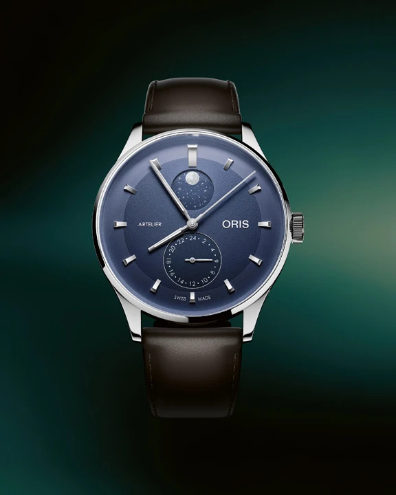 นาฬิกา Oris Artelier Complication 2026 หน้าปัดสี Ivory, Midnight Blue และ Chestnut พร้อมฟังก์ชันข้างขึ้นข้างแรม