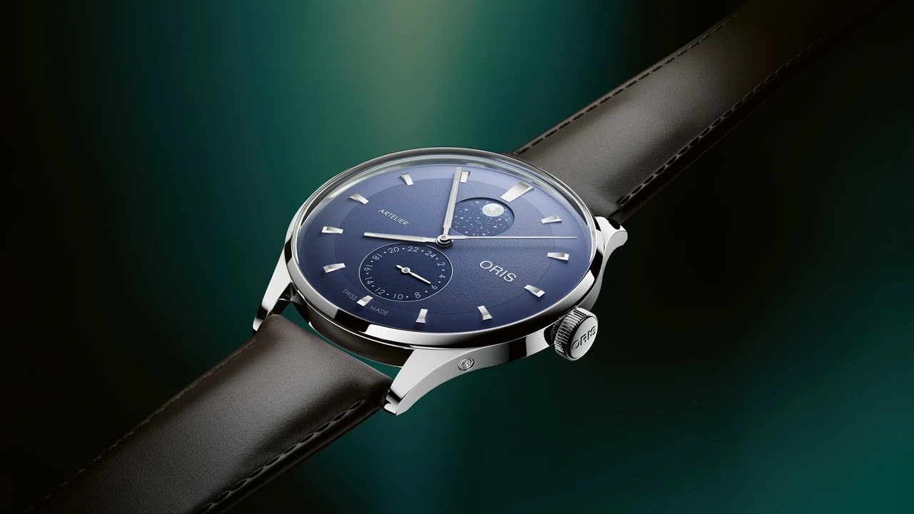นาฬิกา Oris Artelier Complication 2026 หน้าปัดสี Ivory, Midnight Blue และ Chestnut พร้อมฟังก์ชันข้างขึ้นข้างแรม