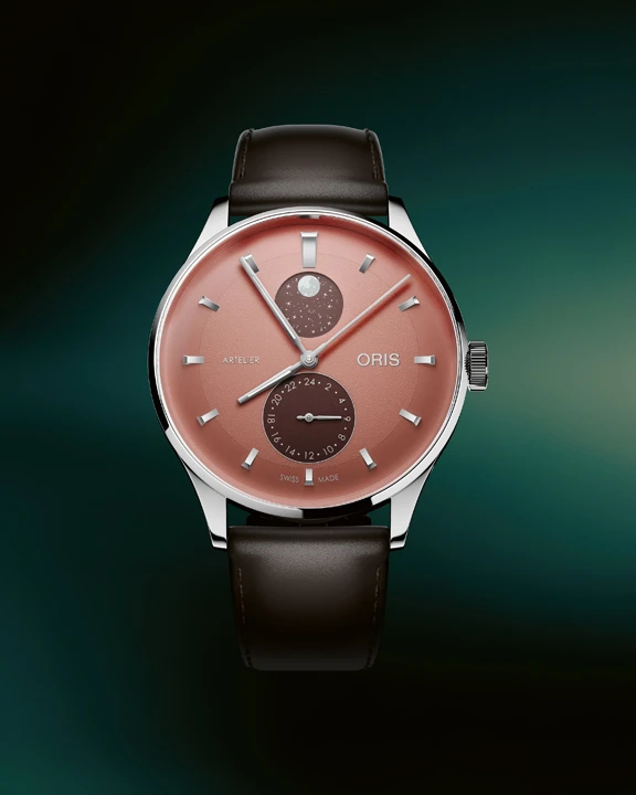 นาฬิกา Oris Artelier Complication 2026 หน้าปัดสี Ivory, Midnight Blue และ Chestnut พร้อมฟังก์ชันข้างขึ้นข้างแรม
