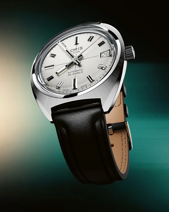 นาฬิกา ORIS Star Edition ปี 2026 ตัวเรือนทรง Barrel Shape หน้าปัดสีเงินสไตล์วินเทจ