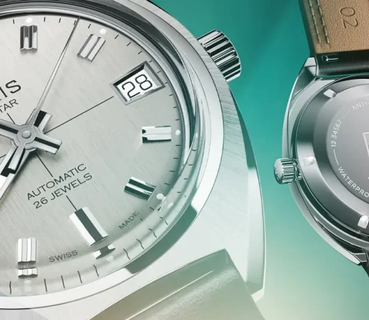 นาฬิกา ORIS Star Edition 2026 ตัวเรือนทรง Barrel Shape หน้าปัดสีเงินสไตล์วินเทจ