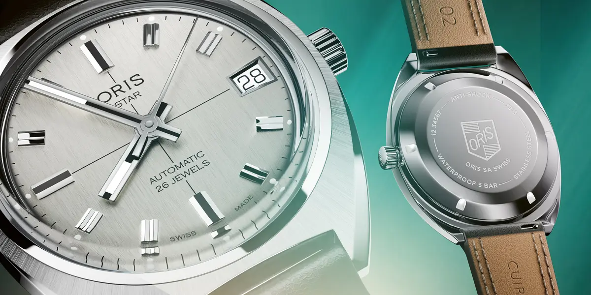 นาฬิกา ORIS Star Edition ปี 2026 ตัวเรือนทรง Barrel Shape หน้าปัดสีเงินสไตล์วินเทจ