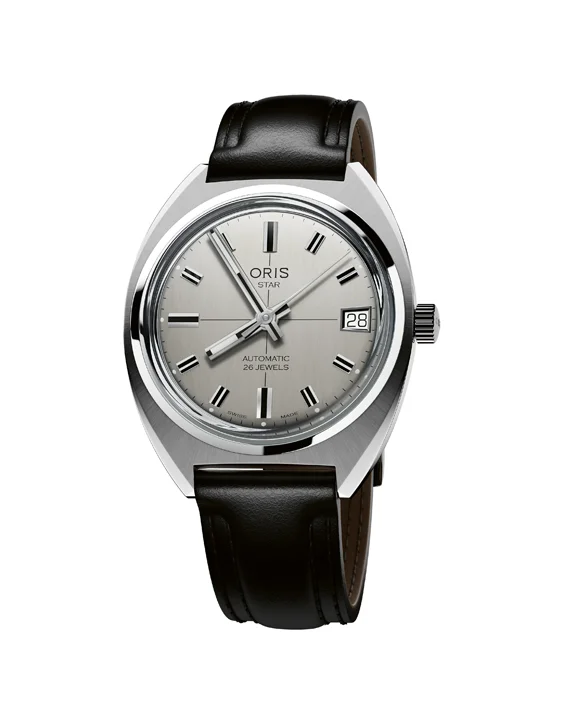 นาฬิกา ORIS Star Edition ปี 2026 ตัวเรือนทรง Barrel Shape หน้าปัดสีเงินสไตล์วินเทจ