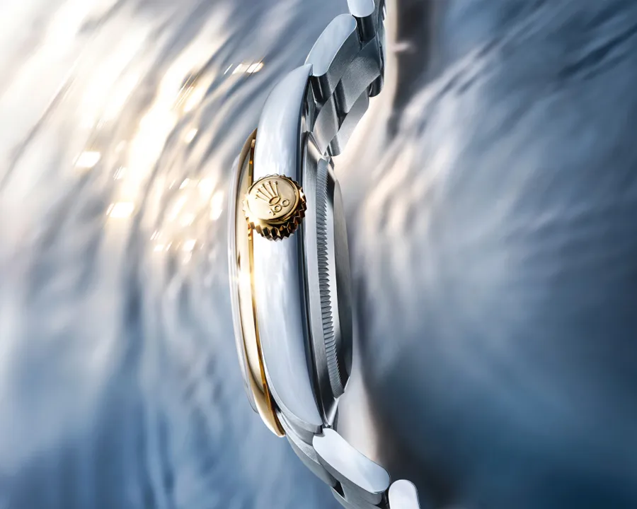 เม็ดมะยม Rolex Ref. 134303 ประทับตัวเลข 100 พิเศษ