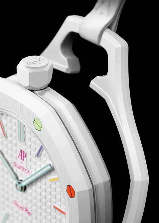 หน้าปัดลวดลาย Petite Tapisserie ของนาฬิกา AP x SWATCH
