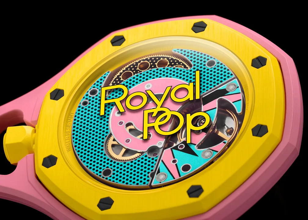 หน้าปัดลวดลาย Petite Tapisserie ของนาฬิกา AP x SWATCH