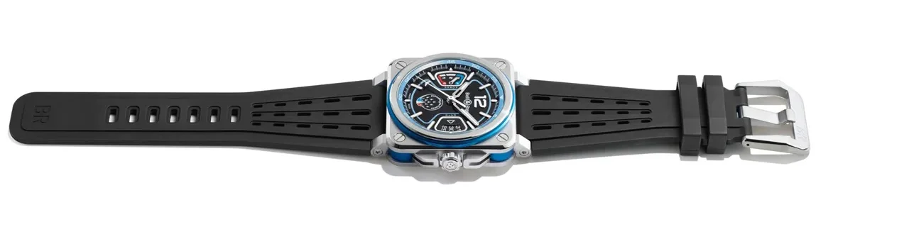 Bell and Ross BR-X3 Patrouille de France ความพิเศษที่มีแค่ 250 เรือนเท่านั้น นาฬิกา Bell and Ross BR-X3 Patrouille de France หน้าปัดสเกเลตันสีธงชาติฝรั่งเศสและโลโก้ฝูงบินที่ 6 นาฬิกา