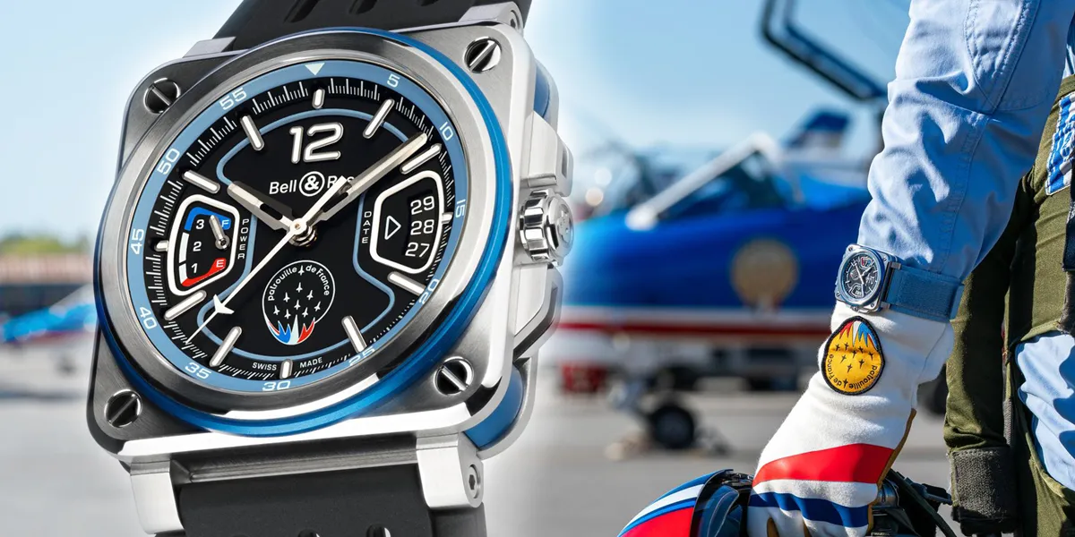Bell and Ross BR-X3 Patrouille de France ความพิเศษที่มีแค่ 250 เรือนเท่านั้น นาฬิกา Bell and Ross BR-X3 Patrouille de France หน้าปัดสเกเลตันสีธงชาติฝรั่งเศสและโลโก้ฝูงบินที่ 6 นาฬิกา