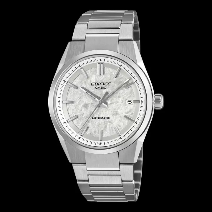 นาฬิกา-Casio-Edifice-EFK-110D-หน้าปัดสีขาว/เงิน