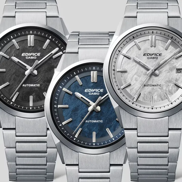 นาฬิกา-Casio-Edifice-EFK-110D หน้าปัดสีดำ (Classic Black) หน้าปัดสีน้ำเงิน (Deep Blue) หน้าปัดสีขาว/เงิน (Elegant Silver)