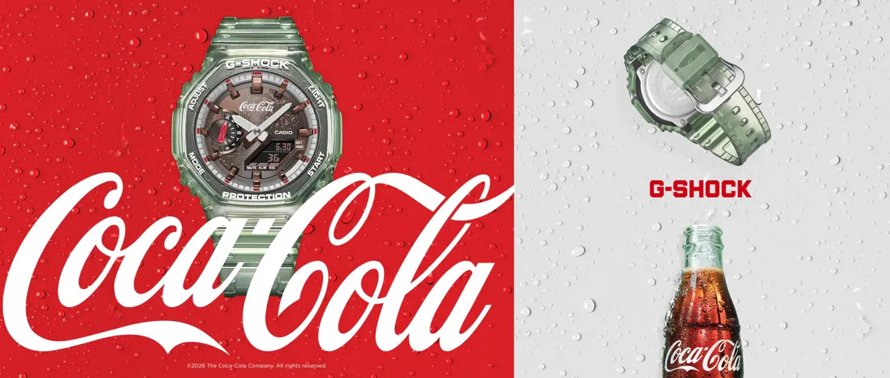 Casio G-SHOCK x Coca-Cola GA-2100CC-3AJR รุ่นพิเศษฉลอง 140 ปี