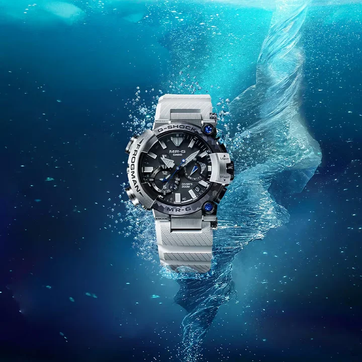 นาฬิกาดำน้ำ Casio G-SHOCK MR-G Frogman MRG-BF1000EB สีน้ำเงินเข้ม รุ่นลิมิเต็ดเอดิชั่นฉลองครบรอบ 30 ปีคอลเล็กชั่น MR-G