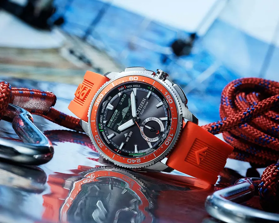 Citizen Promaster Eco-Drive Combination Watch Wave Tracker คู่ใจนักเดินเรือ นาฬิกาเรือใบ Citizen Promaster Eco-Drive Wave Tracker หน้าจอ Analog-Digital บนข้อมือนักเดินเรือ