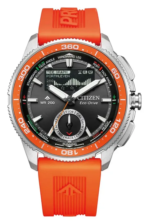 Citizen Promaster Eco-Drive Combination Watch Wave Tracker คู่ใจนักเดินเรือ หน้าจอแสดงผลกราฟน้ำขึ้นน้ำลง (Tide Graph) และโหมดแข่งขันเรือใบ บนกลไกใหม่ Eco-Drive U812